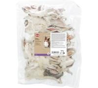 TRIXIE Oreilles de lapin avec fourrure, séchées - Friandise pour chien - parfait pour mâcher - 500 g - 27126