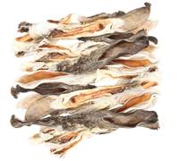 TRIXIE Oreilles de lapin avec fourrure, séchées - Friandises pour chien - parfait pour mâcher - 500 g - 27126