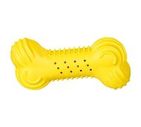 TRIXIE Jouet pour chien Os rafraîchissant Caoutchouc naturel 11 cm Jaune/Bleu/Rouge