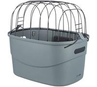 TRIXIE Panier Avant pour vélo, en Plastique, 42 × 39 × 30 cm, Gris - 13096