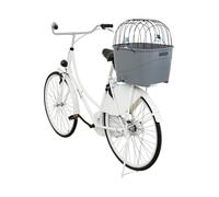 TRIXIE Panier pour porte-bagages en plastique et métal - 36 x 47 x 46 cm - Gris - Pour chien