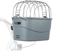 TRIXIE Panier Avant pour vélo, en Plastique, 42 × 39 × 30 cm, Gris - 13096