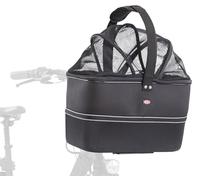 TRIXIE Panier vélo Avant pour Chiens - 6 kg, 41 × 47 × 29 cm | Panier pour guidon avec housse de pluie et filet de protection inclus - Pour tous les trajets