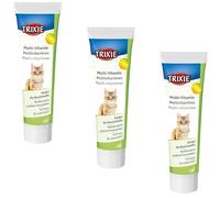 TRIXIE Pâte Multi-Vitaminée | Pack de 3 | 3 x 100 g | Complément Alimentaire pour Chats | pour Soutenir la Vision Normale et Les défenses Naturelles | Contient de la Taurine