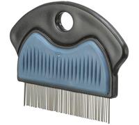 TRIXIE Peigne anti-puces et poussière - pour diagnostiquer les puces et les poux - manche plastique caoutchouté - pour tous types de pelage - 7 cm - 23761