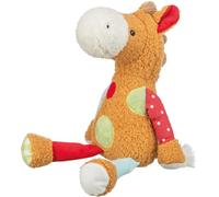 TRIXIE Peluche cheval avec patchs pour chiens et chats - Peluche avec texture douillette - Compagnon silencieux pour se blottir, jouer et transporter - Animal en peluche durable - 40 cm