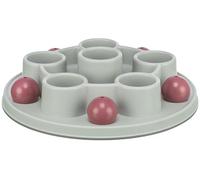 TRIXIE Pentagone Jeu de stratégie pour Chats - avec cavités et 5 Billes de Couverture - antidérapant - Lavable au Lave-Vaisselle - ø 28 cm - 45895