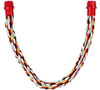 TRIXIE Perchoir corde pour oiseaux d'ornement - malléable grâce au renforcement du fil - avec fixation par vis - pur coton - 75 cm/ø 30 mm - 5162