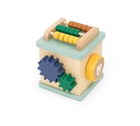 Petit cube d'activité en bois all animals