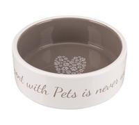 Trixie Pet's home bol en céramique 0,3l/12 cm crème/brun/gris