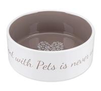 Trixie Pet's home bol en céramique 1,4 l/20 cm crème/brun/gris