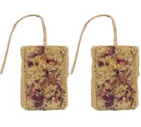 TRIXIE - Pierre d'argile aux Fleurs. pièce de100g. pour rongeurs. (Lot de 2)