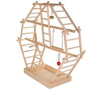 Trixie Place de Jeux en Bois avec Échelles pour Perruches et Canaris 44 × 44 × 16 cm
