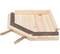 Piattaforma con posatoio, in legno, 19x19cm per uccelli Trixie