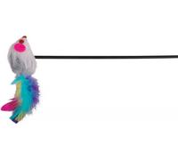 Trixie Play Stick Souris Plastique/Plush Avec Chat Menthe