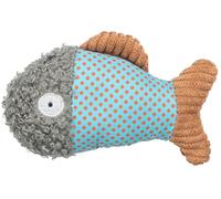 Trixie Jouet en peluche pour chat Poisson 9 cm doux avec herbe à chat Multicolore