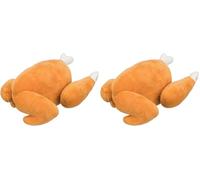 TRIXIE Poulet rôti en Peluche avec Voix 26 cm (Lot de 2)