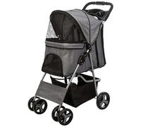Trixie Poussette pour chiens 47×100×80 cm – jusqu'à 15 kg – 4,9 kg – grise