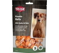 TRIXIE Premio Balls avec poulet & riz - 77 % de viande - boules pratiques pour récompenser pendant l'entraînement et les promenades - 80 g - 31701