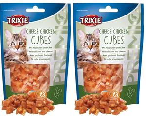 TRIXIE Premio Cheese Chicken Cubes, 50 g (Lot de 2)
