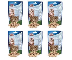Trixie Premio Freeze Dried Cœurs de Poulet | Pack de 6 | 6 x 25 g | Snack Monoprotéine pour Chats | 100% Cœurs de Poulet | Lyophilisés, intensément Savoureux et Riches en protéines