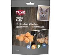 Trixie Premio friandises pour Chat Poulet & Thon Roll, 50 g - friandises savoureuses au Poulet aux ingrédients naturels - idéal pour récompenser & grignoter