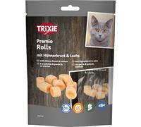 TRIXIE Premio Friandises pour Chat Rolls au Saumon - Blanc - 50 g