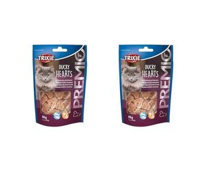 Trixie Premio Hearts Canard/Colin pour Chat 50 g (Lot de 2)