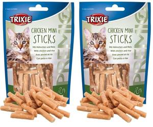 Trixie Premio Mini bâtonnets Poulet/Riz 50 g (Lot de 2)