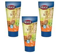 Trixie Premio Pâté de Foie pour Chats | Pack de 3 | 3 x 75 g | Friandise savoureuse pour Chats | avec Une teneur réduite en sel et en épices | avec de la taurine pour Soutenir la Vision