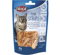 Trixie Premio Strips Snack pour Chat au Thon et Poisson Blanc - 90% de Poisson - sans Sucre ajouté et sans Gluten - 20 g - 42746