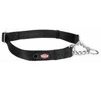 Trixie Premium Collier Semi Etrangleur pour Chiens Noir