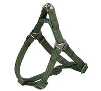 TRIXIE Premium Harnais One Touch - L: 65-80 cm/25 mm, Vert forêt