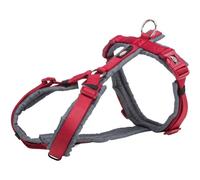 Trixie Harnais Trekking Premium rembourré et réglable XL Rouge/Graphite 80-97 cm 25 mm