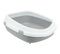 TRIXIE Primo XXL blanc/gris litière pour chat avec cadre 56x25x71 cm