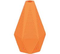 TRIXIE Pull pour animal de compagnie, 10 cm, jouet en caoutchouc naturel de couleur orange pour animaux de compagnie, les animaux peuvent jouer avec lui en sautant et en mâchant, sans danger pour eux