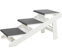 TRIXIE Rampe, marches Pliantes, en MDF, 44 × 46 × 106 cm, Blanc - 39462