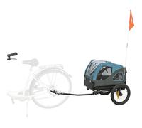Trixie Remorque de vélo pour Chien - Bleu/Gris
