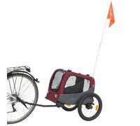 TRIXIE Remorque vélo pour Chiens - Gris - Taille S, 53 × 60 × 60/117 cm