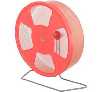 Trixie Roue d'exercice ø 28 cm – plastique – surface fermée – silencieuse – à poser/accrocher