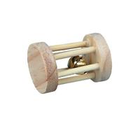 Trixie Rouleau en bois avec cloche pour hamsters et souris ø 3,5 × 5 cm