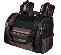 TRIXIE Sac à dos Shiva - aussi comme sac de transport - fixation au trolley - laisse courte - fond rembourré - 41 × 30 × 21 cm - marron - 28871