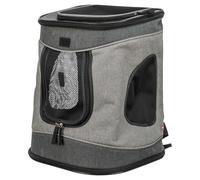 Trixie Sac À Dos Timon En Nylon Noir/Gris 34x44x30cm Pour Chiens Jusqu'À 12kg