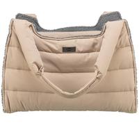 TRIXIE Sac de transport élégant Gina pour chien - Beige/gris | Sac de transport pratique et élégant au design moderne et intemporel pour transporter ton compagnon confortablement