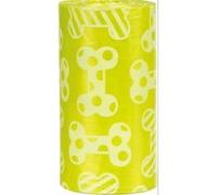Sacs à déjections canines Parfum citron Taille : M contenu : 8rouleaux à 20ST. Couleur : jaune