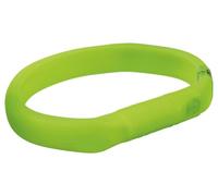 TRIXIE Safer Life Flash light band USB, Medium/Large, 50 cm/18 mm, Green