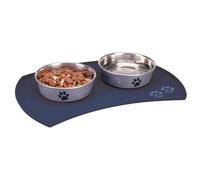 Trixie Set de table pour bol en silicone 48 x 27 cm, bleu