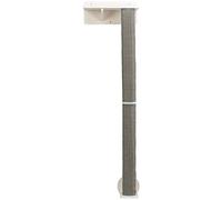 TRIXIE Set Mural 1, Stamm mit Wandhaltern, 35 × 130 × 25 cm, Blanc/Gris