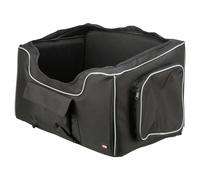 Trixie Siège Auto Noir Gris Pour Chiens Avec Ceintures 56x37x36 Cm Teddy Peluche