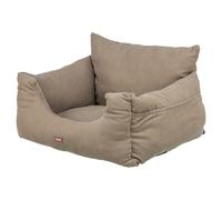 Trixie Siège de Voiture Taupe 55x30x50 CM pour Chiens - Sûr Et Confortable